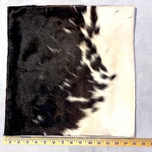1- New Handmade Real Cowhide Hair On Pillow Cover